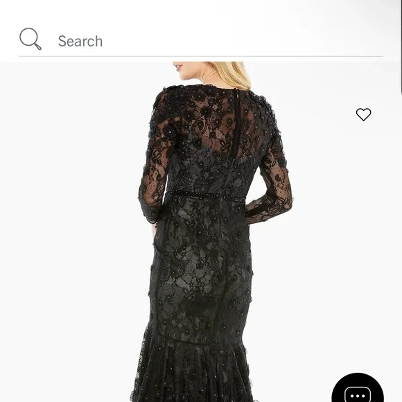Elegant Black Cocktail Dress - Picture 4 of 9